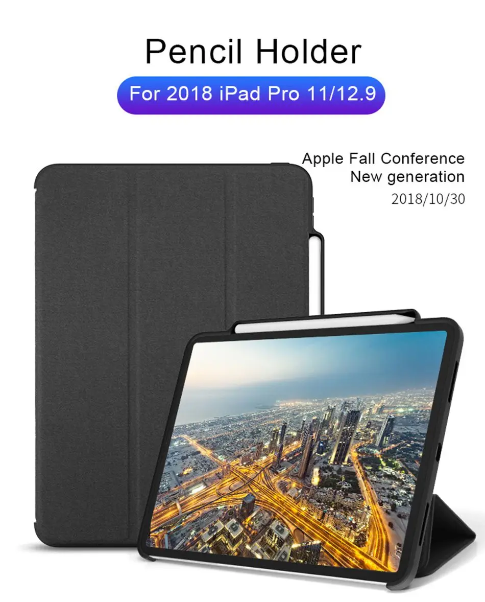Чехол-карандаш для iPad Pro, 11 дюймов,, Роскошный чехол из искусственной кожи, прочная защита для Apple iPad Pro, 11 дюймов, iPadPro Coque Funda Capa