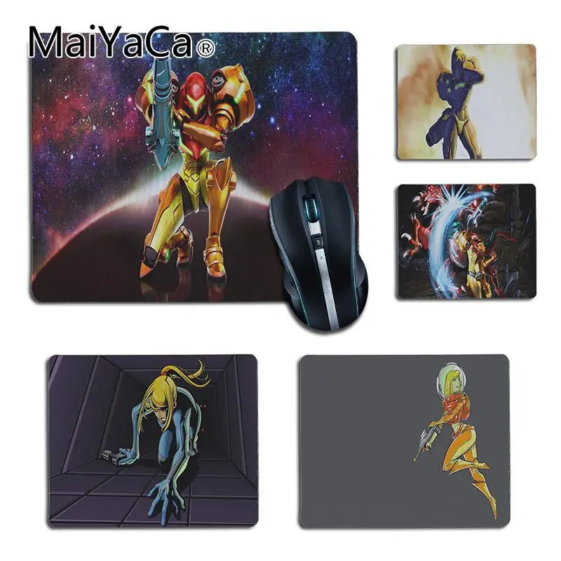 MaiYaCa новые печатные Metroid Samus индивидуальные коврики для мыши компьютерный Аниме