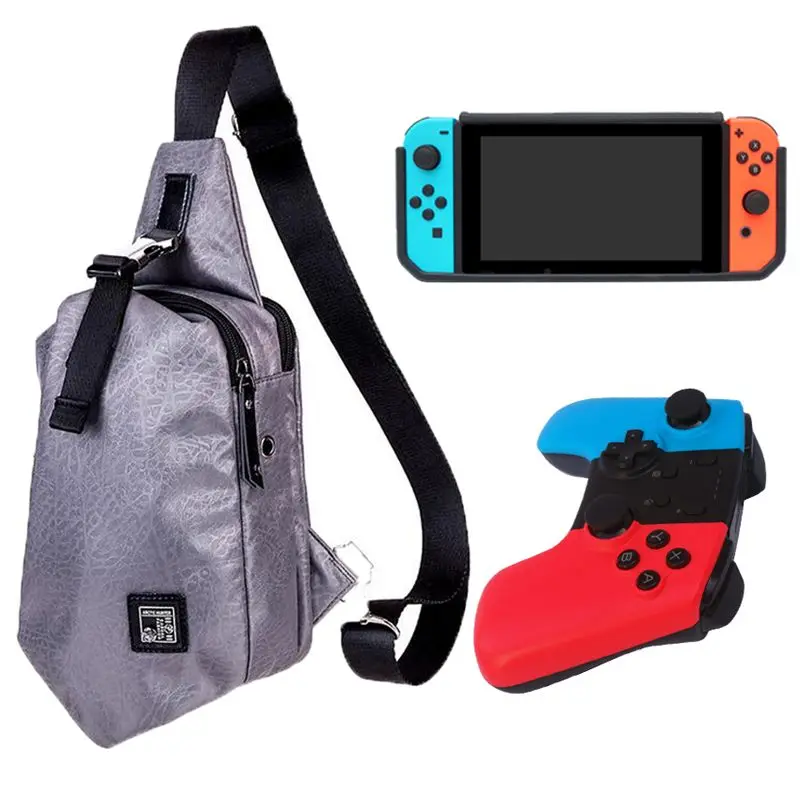 gray Портативный сумка для хранения обложка чехол для Nintendo Switch NS консоль сумка Switch - Цвет: gray