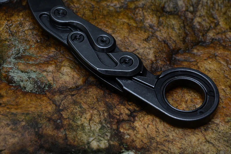 Механические коготь ножи Karambit CS GO резак фиксированный D2 лезвие одна Твердая стальная ручка выживания спасательный Открытый нож Kydex оболочка
