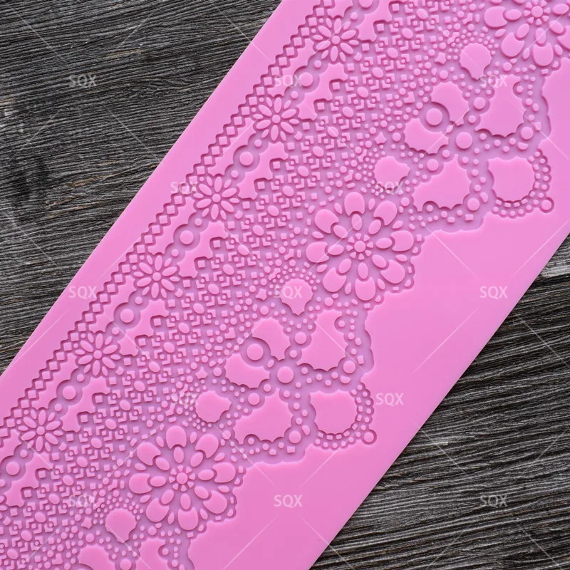 Цветочные сетчатые трафареты для торта кружевной коврик помадки свадебного