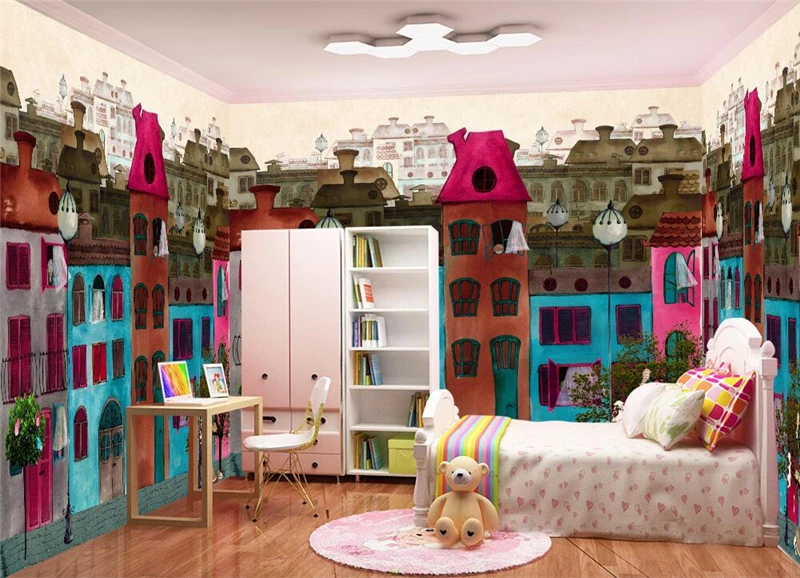 Пользовательские 3d обои для детской комнаты фото настенные фрески современное