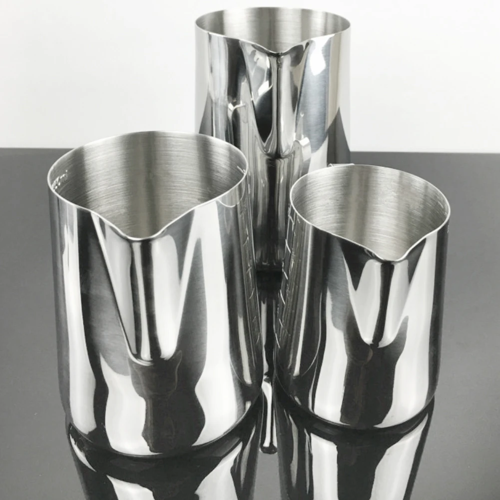 350/600/1000ml Stainless Steel Coffee Cup with Scale Milk Frothing Pitcher New | Pots