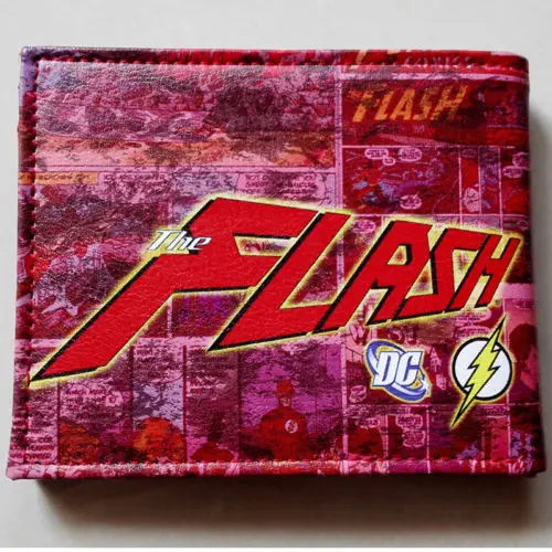 DC Marvel Comics Flash Man кошельки из искусственной кожи Кошелек креативный подарок