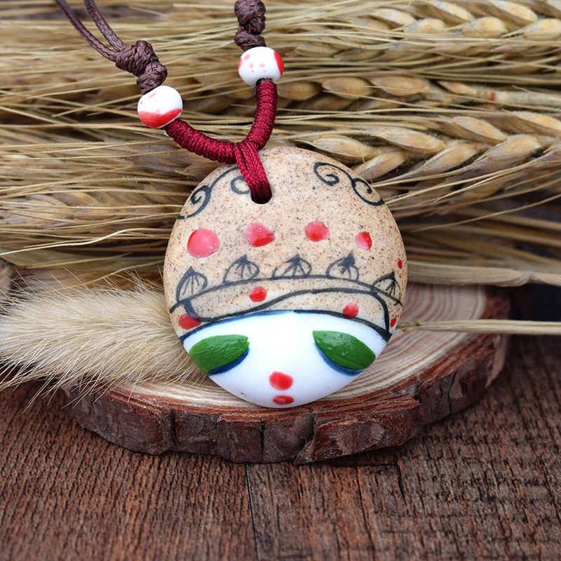 Керамическое ожерелье ручной работы модные ювелирные изделия в китайском стиле