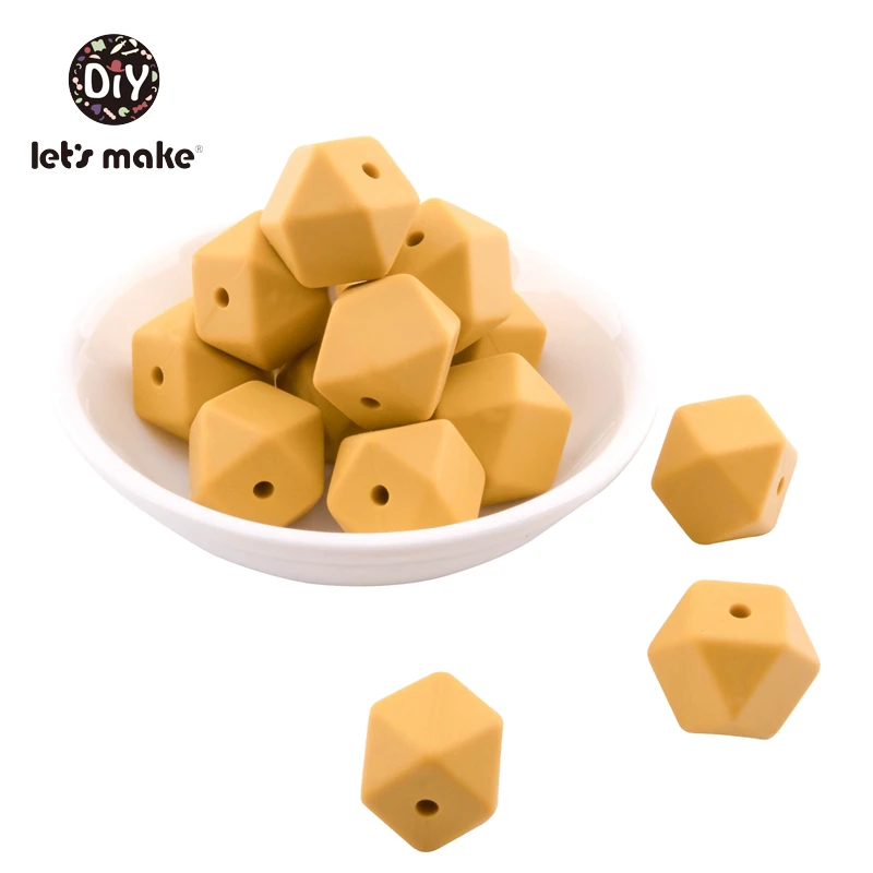 Hexagon 12 5 шт., силиконовые бусины, овечки, Мультяшные животные, Детские Прорезыватели, аксессуары для самостоятельного изготовления, детские товары, прорезыватели, ожерелье, пищевой силиконовый Прорезыватель - Цвет: Hexagon 12