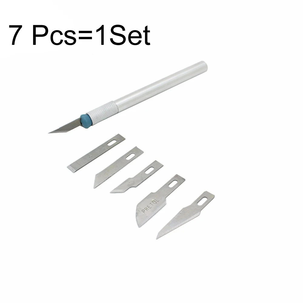 Набор универсальных ножей для рукоделия 7 шт./компл.|hobby knife|set diyutility knife |
