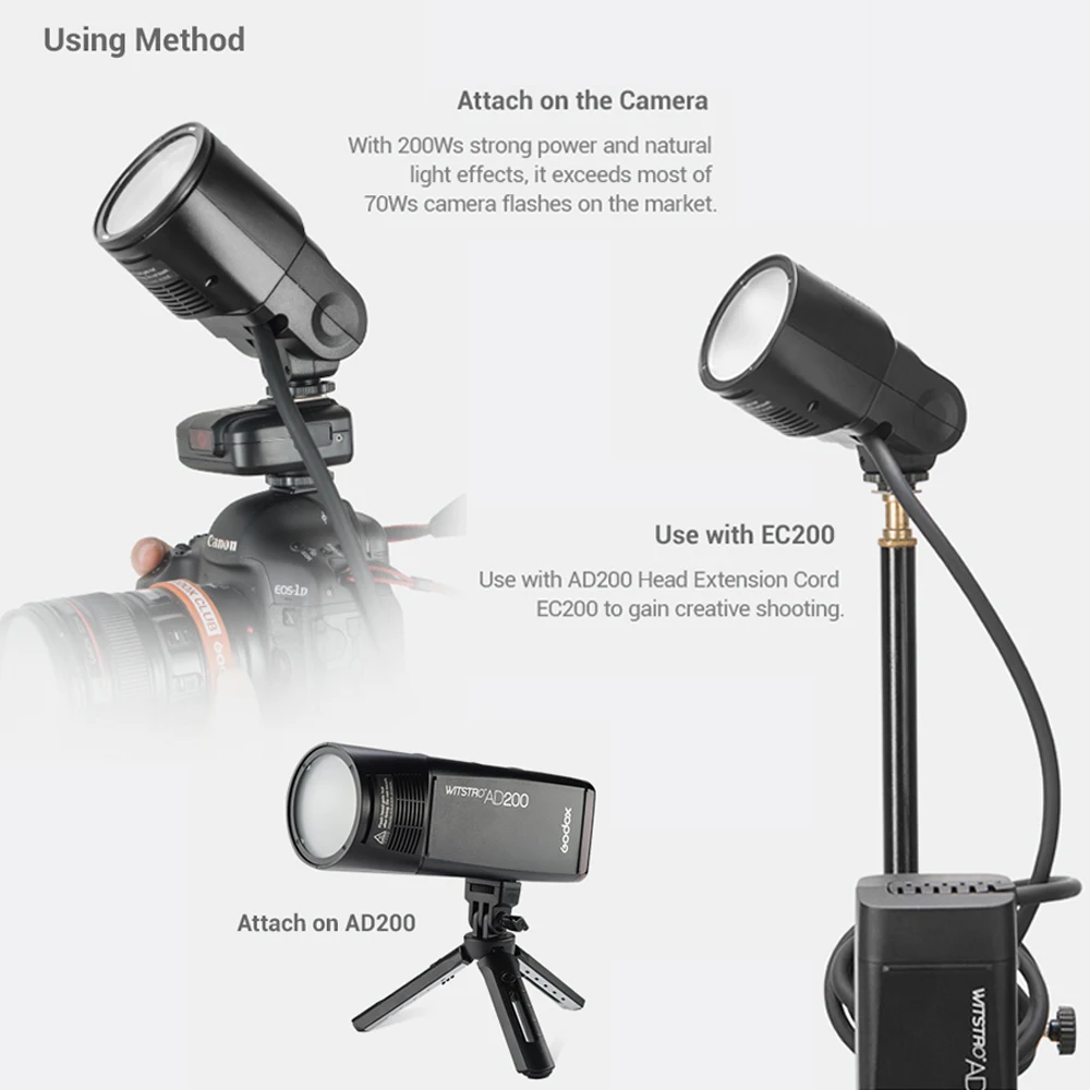 Godox многофункциональные аксессуары AD-S17/BD-07/AD-L/H200R/EC200/AD-B2/RS18/AD-S2/AD-S7/AD-M аксессуар для вспышки AD200