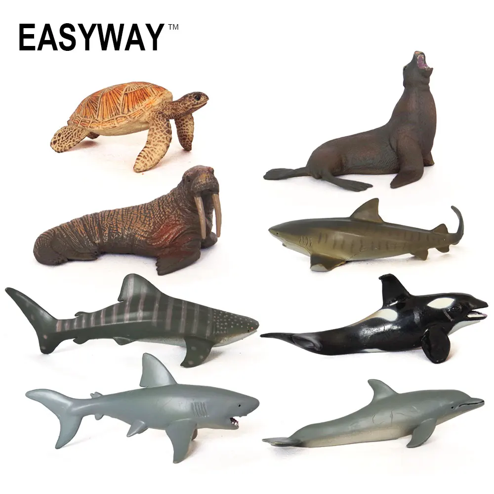Easyway Морская жизнь набор игрушек в виде черепахи фигурки черепашек пластиковая