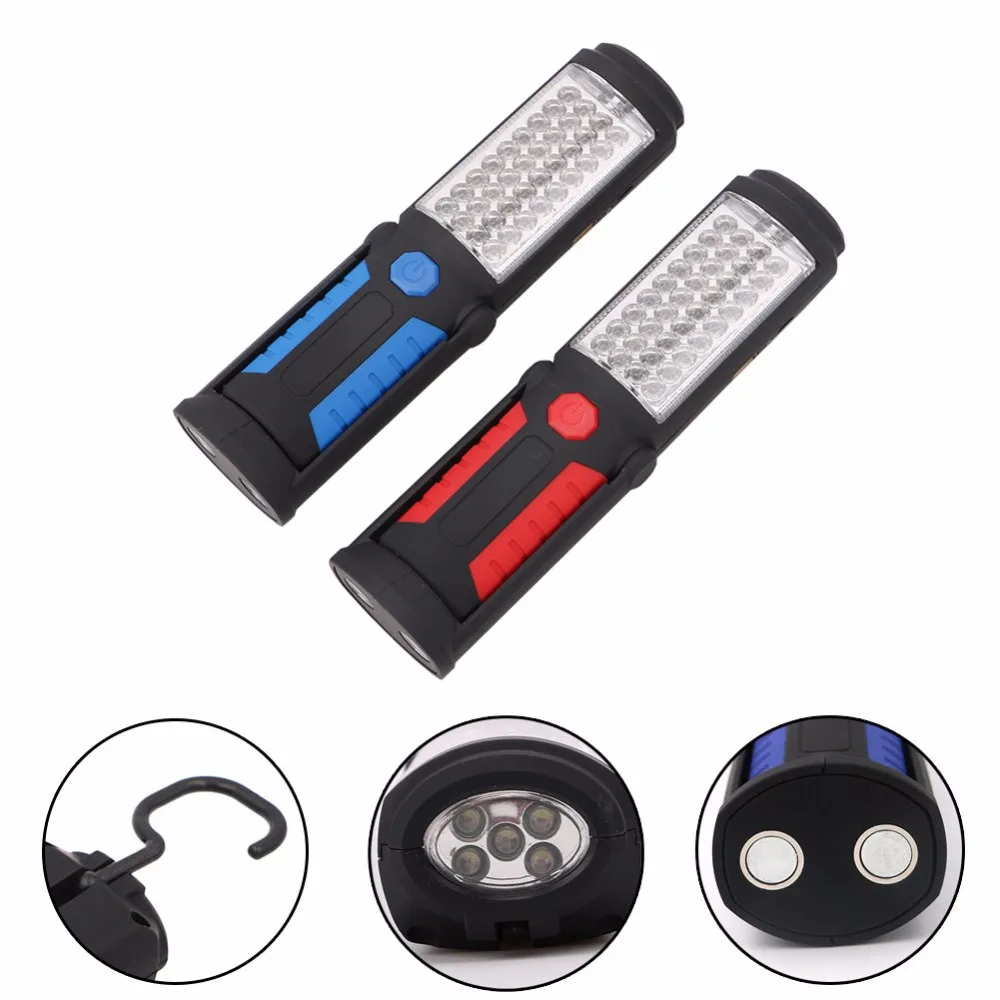 36 + 5 Led Рабочая лампа USB Перезаряжаемый фонарик Магнитный аварийный портативный