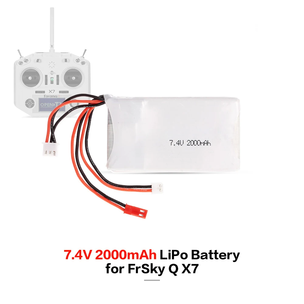 Аккумулятор Lipo для FrSky TARANIS Q X7 2 4G ACCST 16CH пульт дистанционного управления RC Transmitter 2S