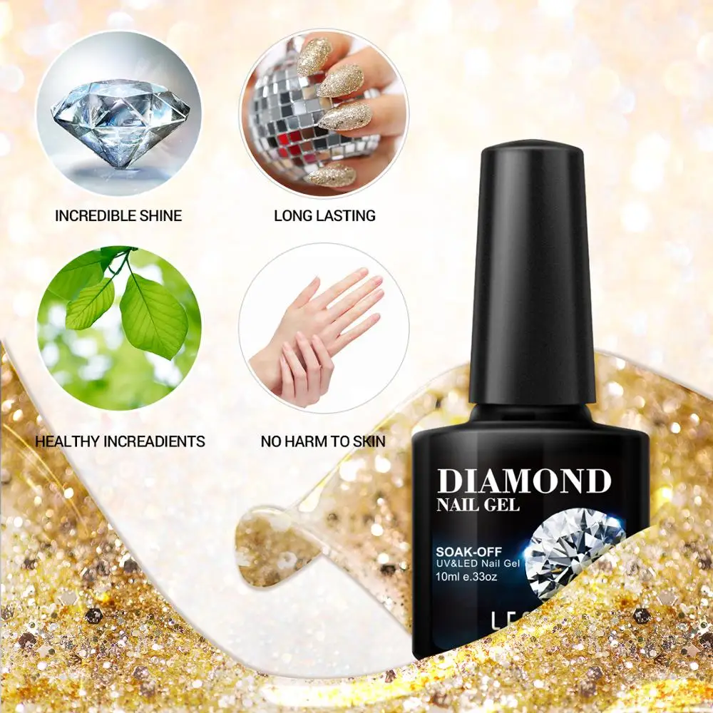УФ Гель лак Daimond с блестками 6 шт./лот долговечный Блестящий светодиодный наборы