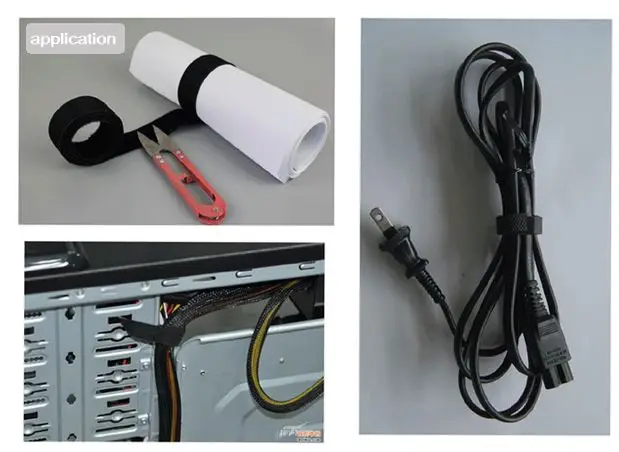 5 компл./лот метров черная застежка липучка самозахватывающие застежки липучки