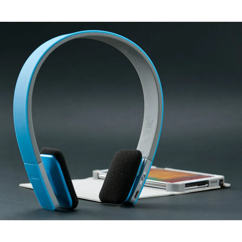 Новые Bluetooth 4,1 беспроводные наушники встроенные микрофоны шумоподавление гарнитуры стерео звук HiFi наушники для телефона - Цвет: blue