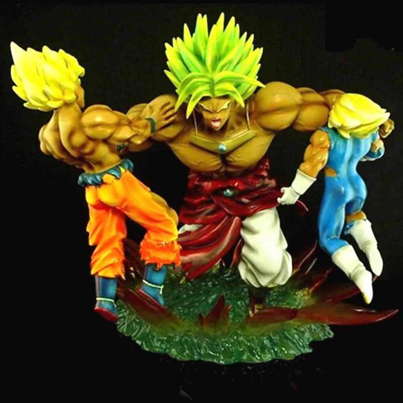 Dragon Ball Z Saiyan сын Goku vegeta VS Broli сцена битвы Статуя Фигурка Коллекционная модель Giocattolo G2292