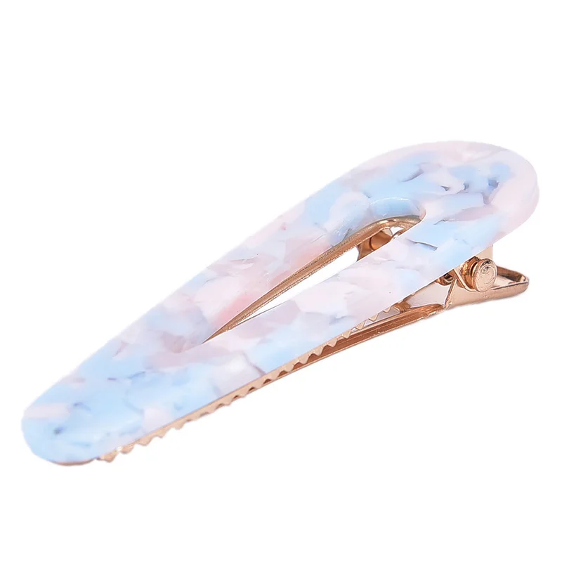 

6Pcs/Set Girls Acrylic Hollow Waterdrop Hair Clips Tin Foil Sequins Hairpins Barrettes Women Headband Hair Accessories