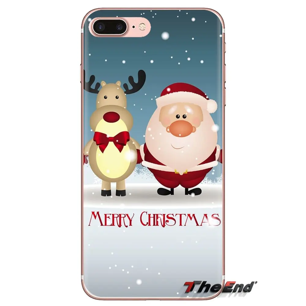 Прозрачные мягкие чехлы для Sony Xperia Z Z1 Z2 Z3 Z5 compact M2 M4 M5 C4 E3 T3 XA Huawei Mate 7 8 Y3II Santa Company anime |
