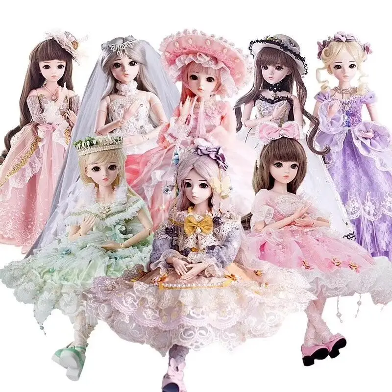 BJD кукла 1/3 карие глаза с одежда парики обувь макияж 100% ручной работы красота