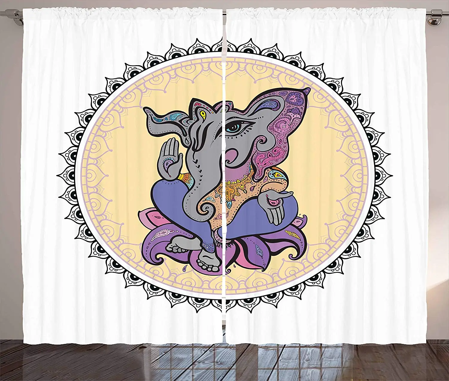 Священные занавески духовная фигура в мандале круг фольклорные Азиатский обряд