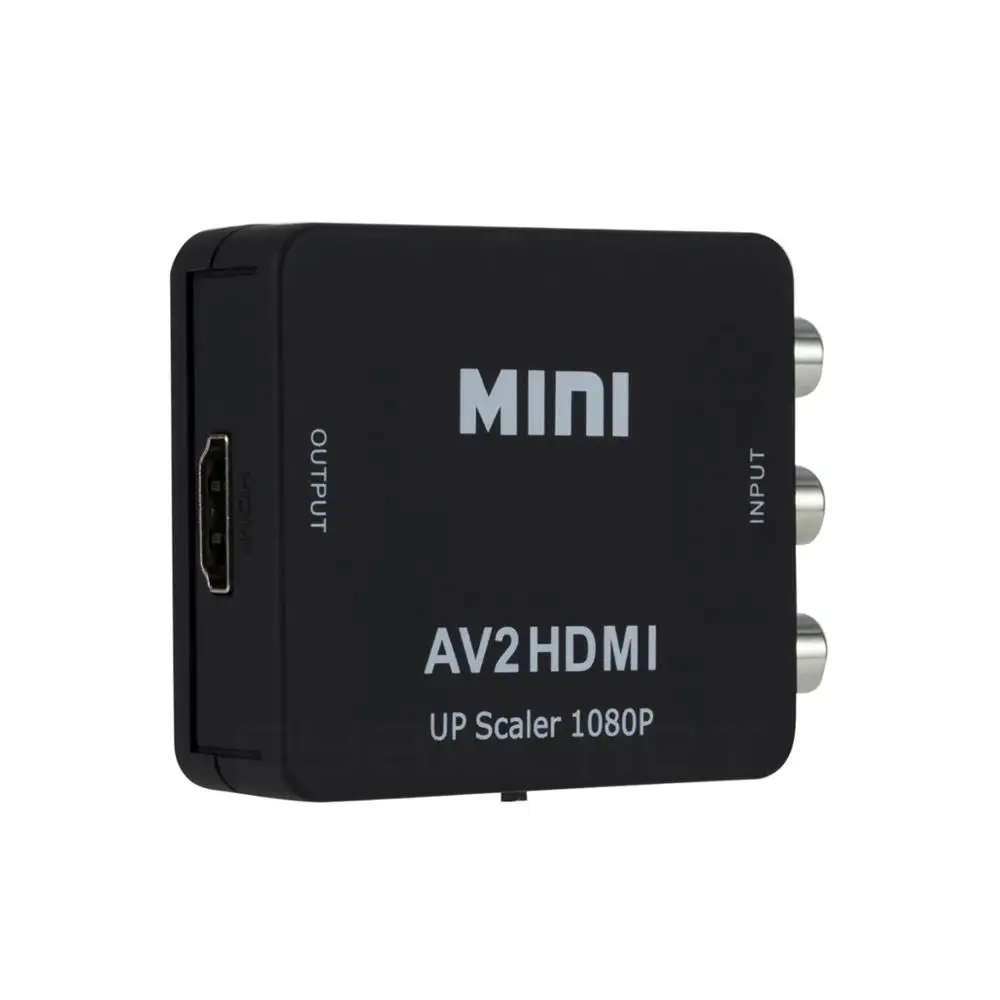 Мини конвертер HD AV в HDMI CVBS аудио и видео RCA адаптер для монитора ТВ PS3 PS4 DVD проектор|
