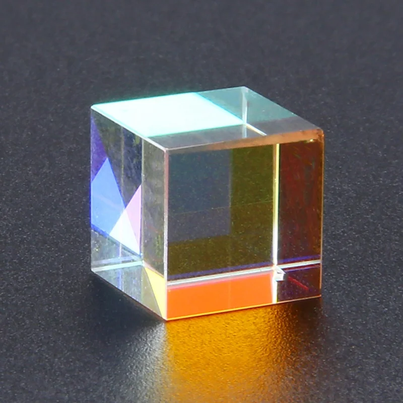 Дихроическая Призма Cube 10x10 мм дефектный перекрестный оптический стеклянный
