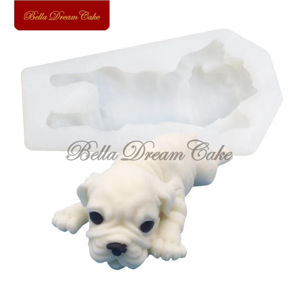7 видов силиконовых форм Shar Pei Dog 3D мыло помадка аксессуары для украшения тортов