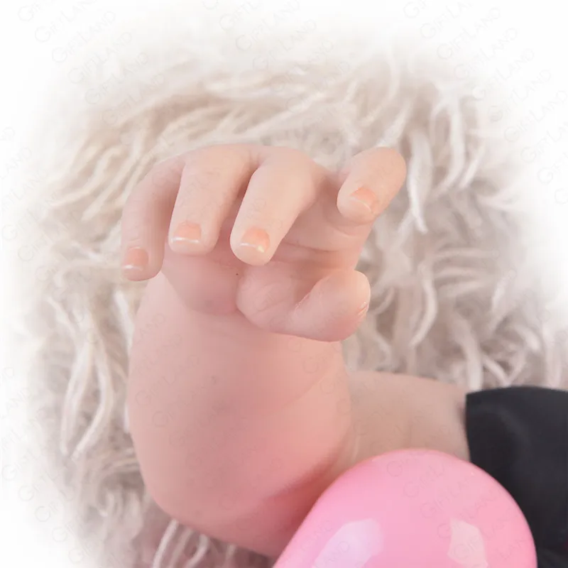 Reborn Baby Doll полный Силиконовый Кукла новорожденного ребенка девочка игрушка