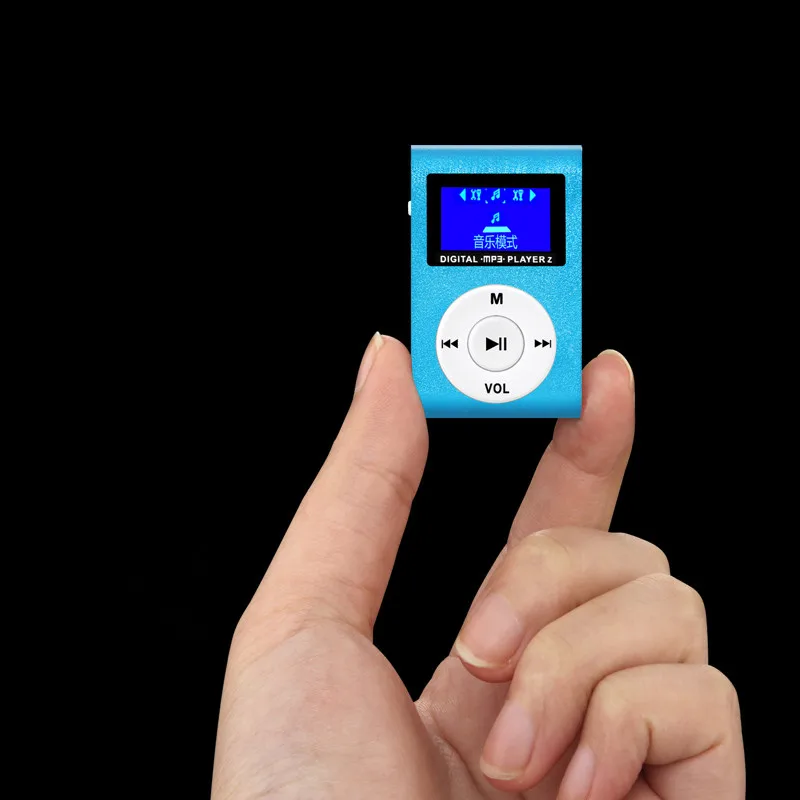 Мини MP3-плеер с зажимом и слотом для карт Micro TF/SD Спортивный MP3 музыкальный плеер+ USB линия передачи данных+ наушники Спорт+ коробка для хранения+ карта памяти