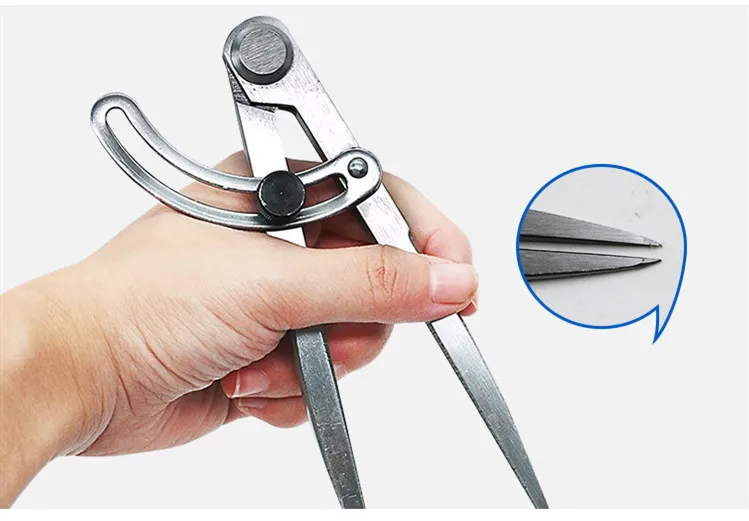 Spacing Gauge Snap fitters draw compasses wood industry classified carbon steel head edge trimmer leather tools | Инструменты