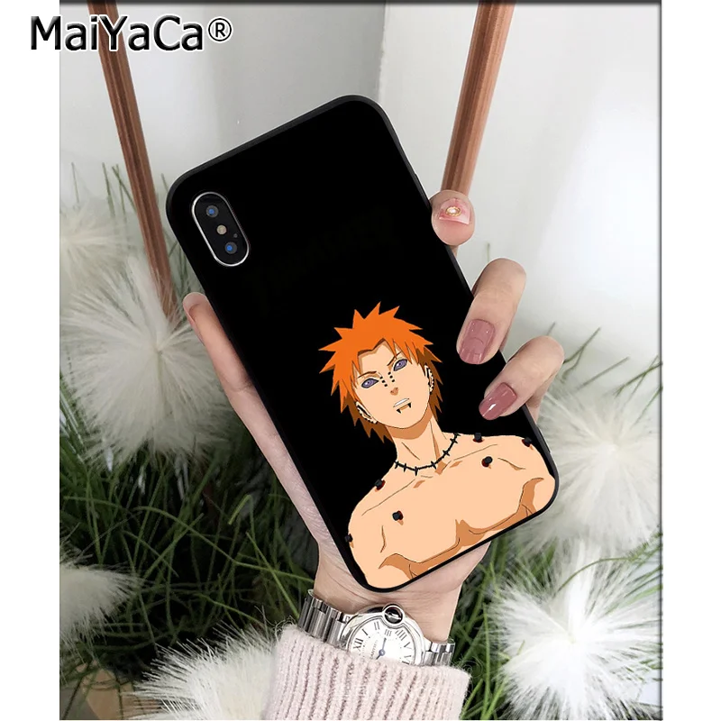 Силиконовый чехол MaiYaCa Naruto pain из ТПУ для Apple iPhone 8 7 6 6S Plus X XS MAX 5 5S SE XR|Чехлы-накладки|