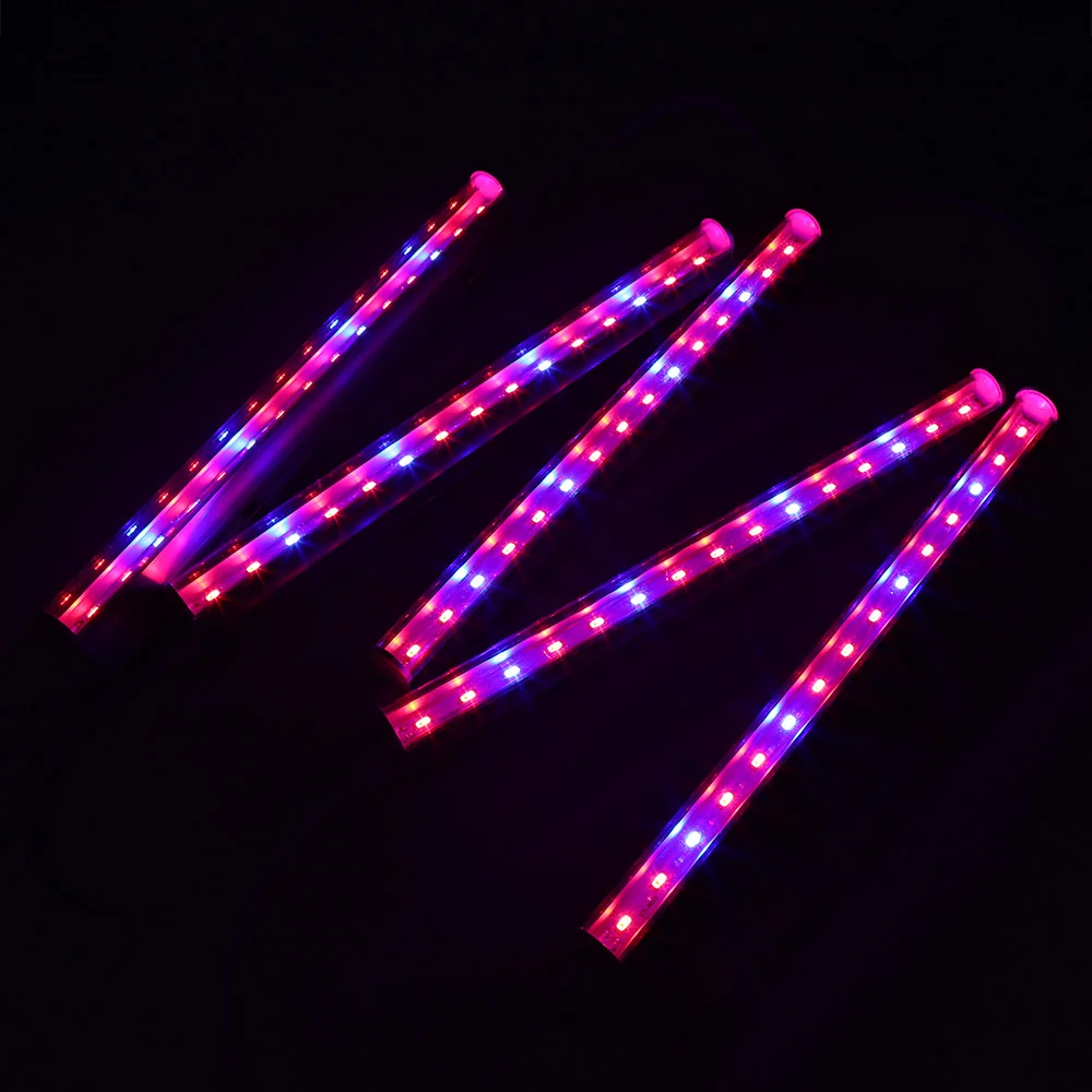 5 шт. Т5 25W Светодиодная растительная лампа для гидропонной системы внутреннего выращивания растений в теплицах и аквариумах Гидропоника для посева овощных культур.