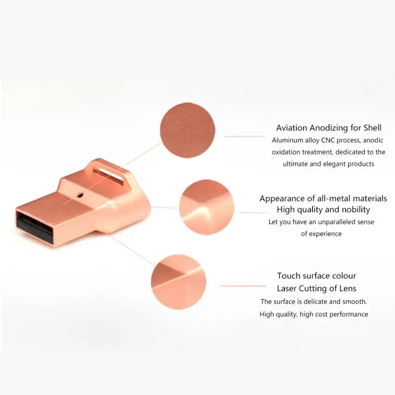 Fingerprint Reader Mini USB Fingerprint Reader module device recognition for Windows 10 hello Biometric Security Key 360 touch