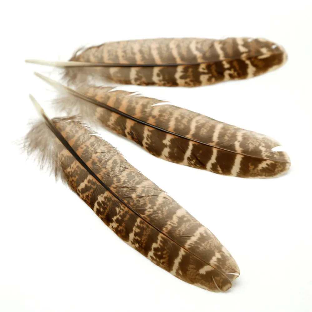 Hen Pheasant перья из крыльев ручной работы художественный Дисплей украшения головной