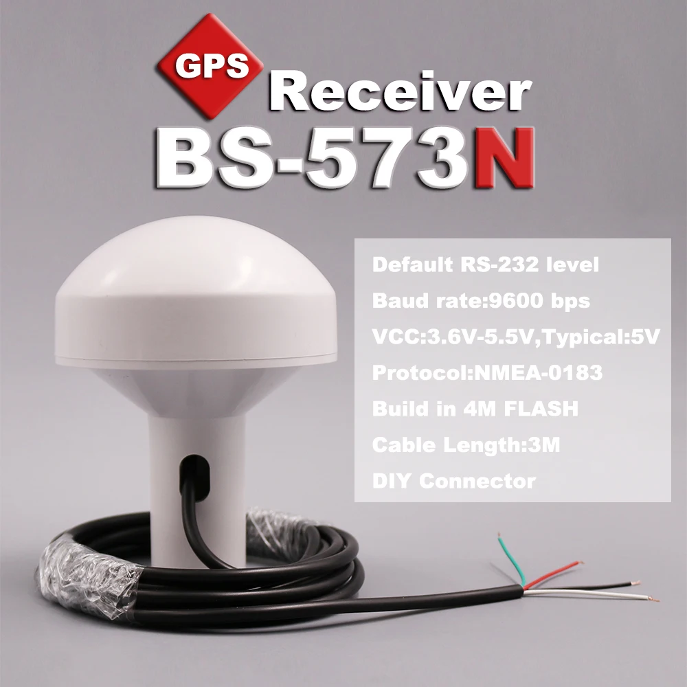 BEITIAN 3 0 m 4 кабель: Красный VCC зеленый RX белый TX Черный GND 5 V RS 232 уровень 95*95*125 мм GPS