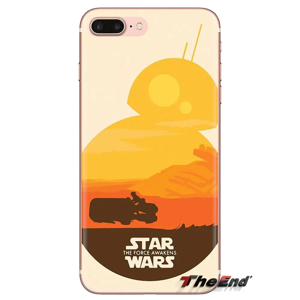 Прозрачный мягкий чехол-BB-8 с изображением Звездных Войн для LG Spirit Motorola Moto X4 E4 E5 G5
