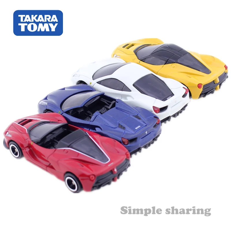 TAKARA TOMICA набор 4 автомобилей мини Автомобильная игрушка 488 GTB паук Laferrari Aperta