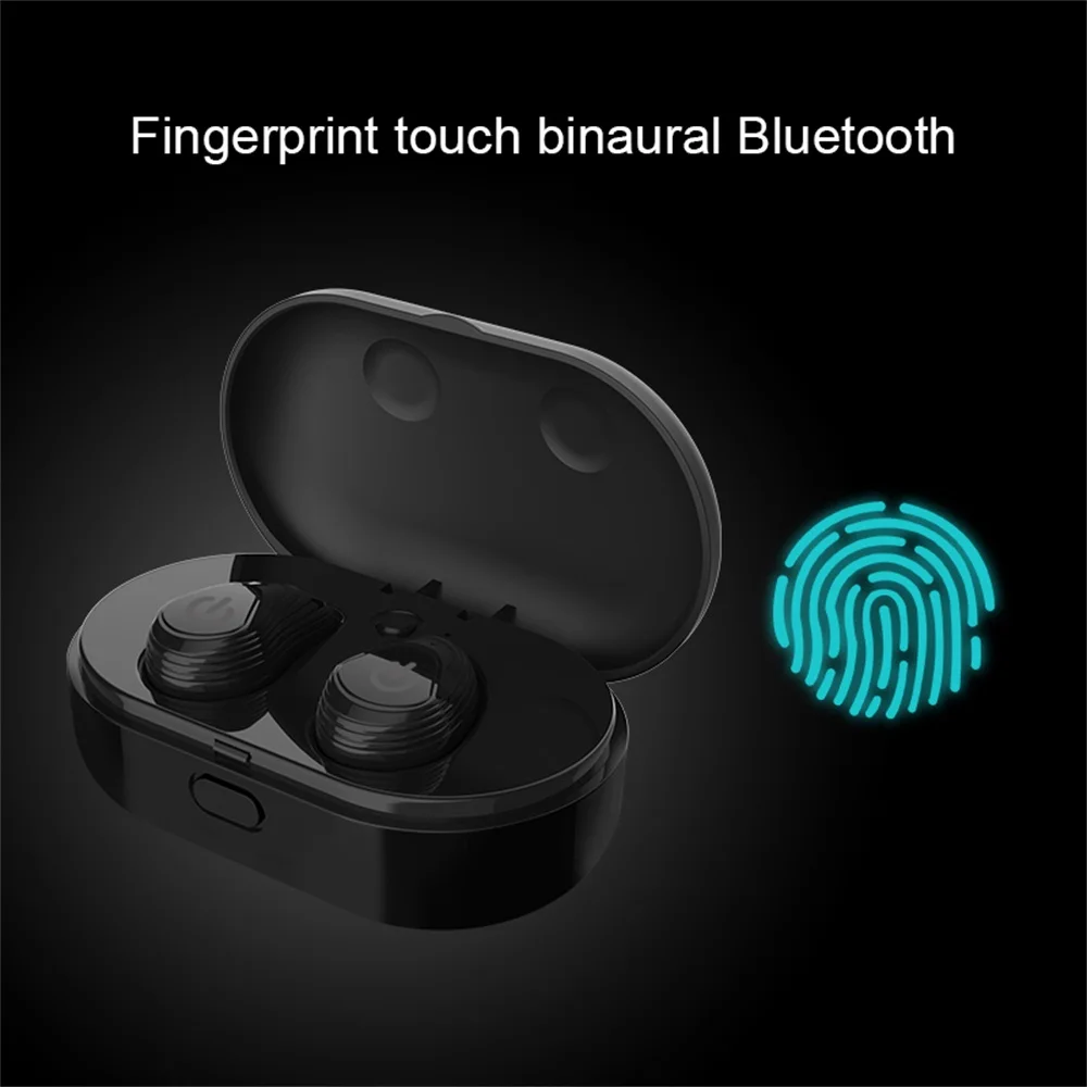 Bluetooth наушники с сенсорным управлением Hifi стерео беспроводной микрофон для телефона с зарядным устройством мини