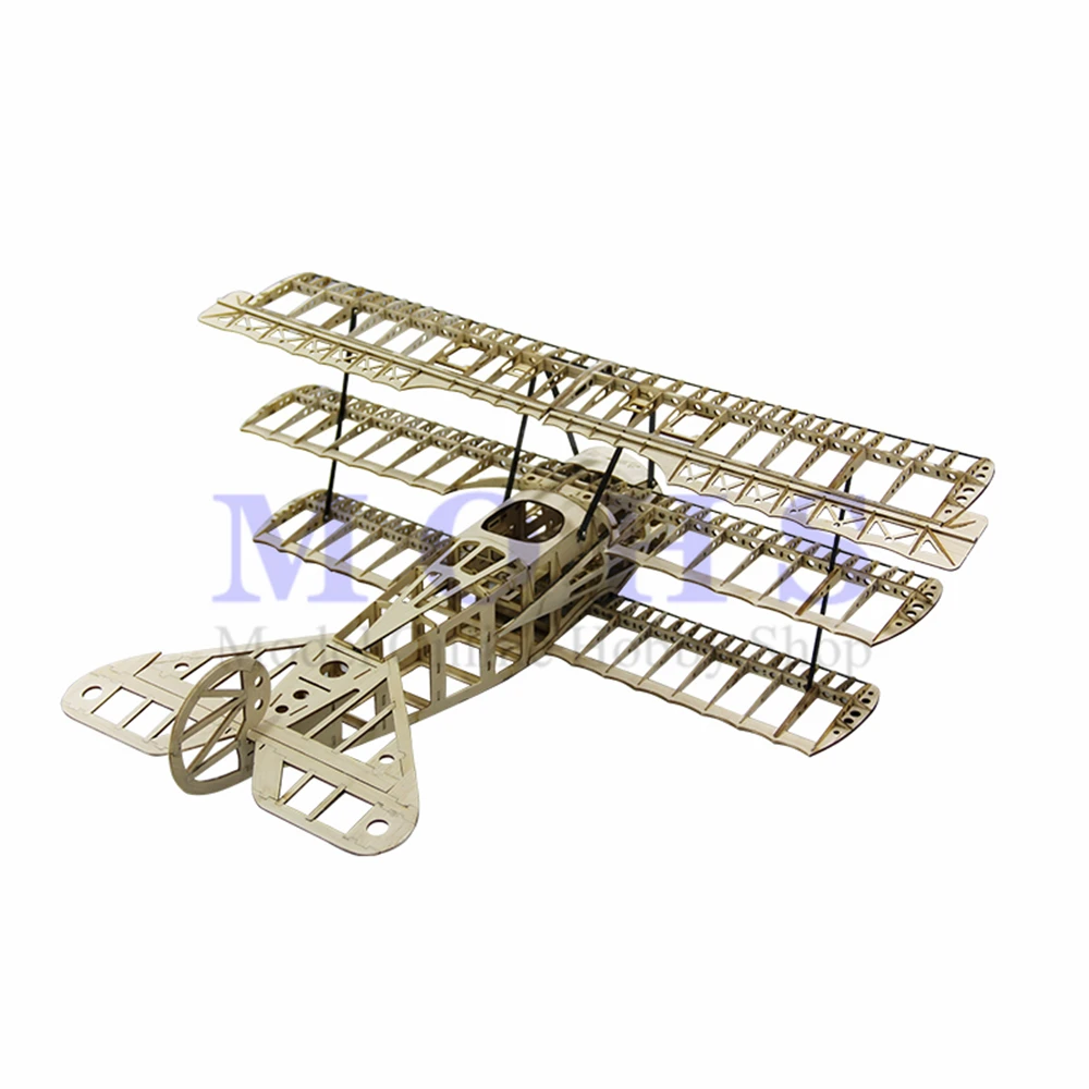 RC самолет FOKKER DR1 деревянный самолет комплекты шасси клобук петли Синий принт комбо RC весы самолет FOKKER DR1 наборы комбо