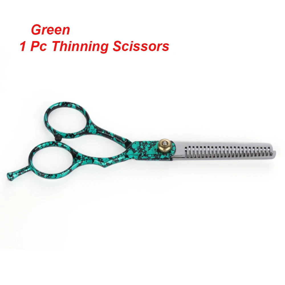 Thinning green 1 шт. 6 дюймов салон Профессиональный Парикмахерские ножницы для филировки парикмахерские инструменты для укладки горячая распродажа - Цвет: Thinning green