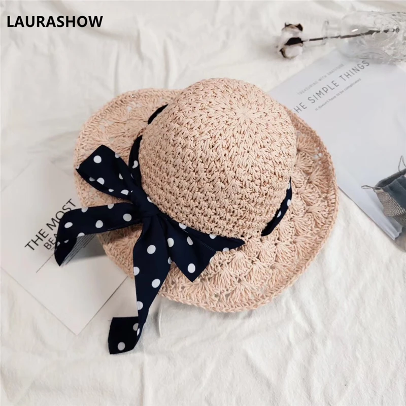 Летняя соломенная шляпа с большими полями для детей от Laurashow | Аксессуары одежды