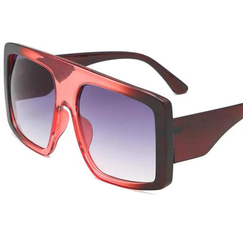 Женские модные роскошные брендовые розовые большие солнцезащитные очки с