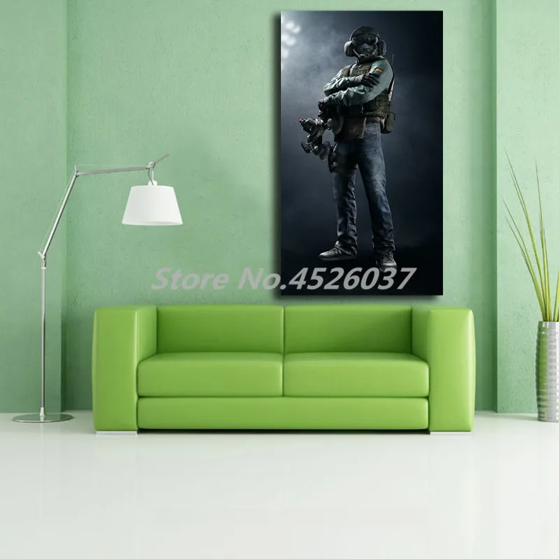 Картина на холсте Tom Clancy's Rainbow Six осада Jager современный настенный постер с