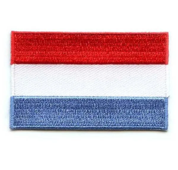 

Luxembourg Country Embroidery Patches Heat Cut Broder and Iron On Backing free shipping by Post