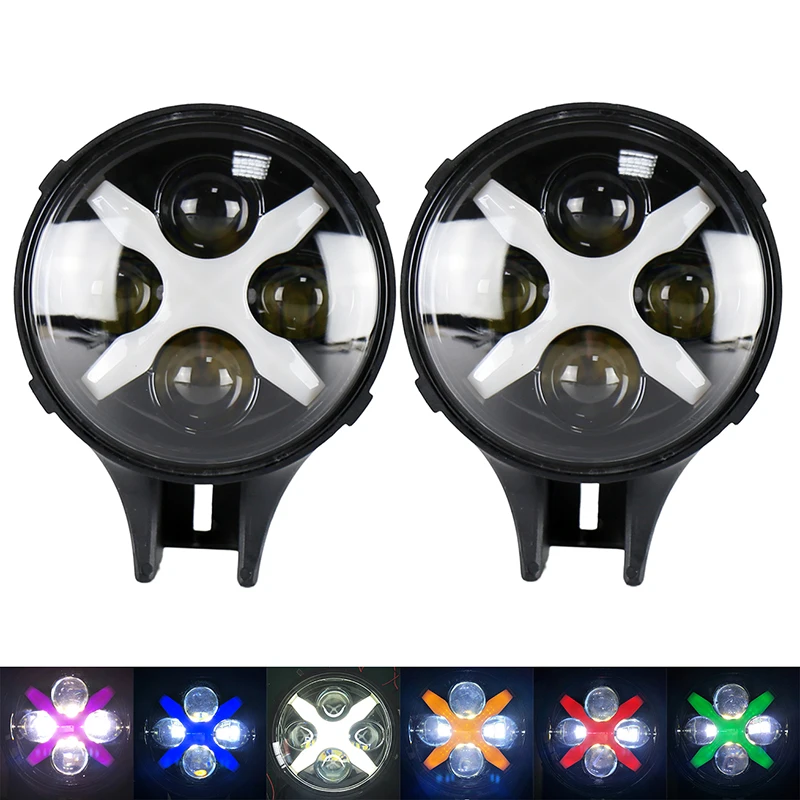 2 шт. 60 Вт светодиодный рабочий светильник 6 дюймов круглый для вождения с белым