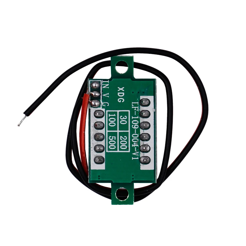 Мини цифровой 4 5 v-30v Красный светодиодный дисплей Вольтметр для электромобиля