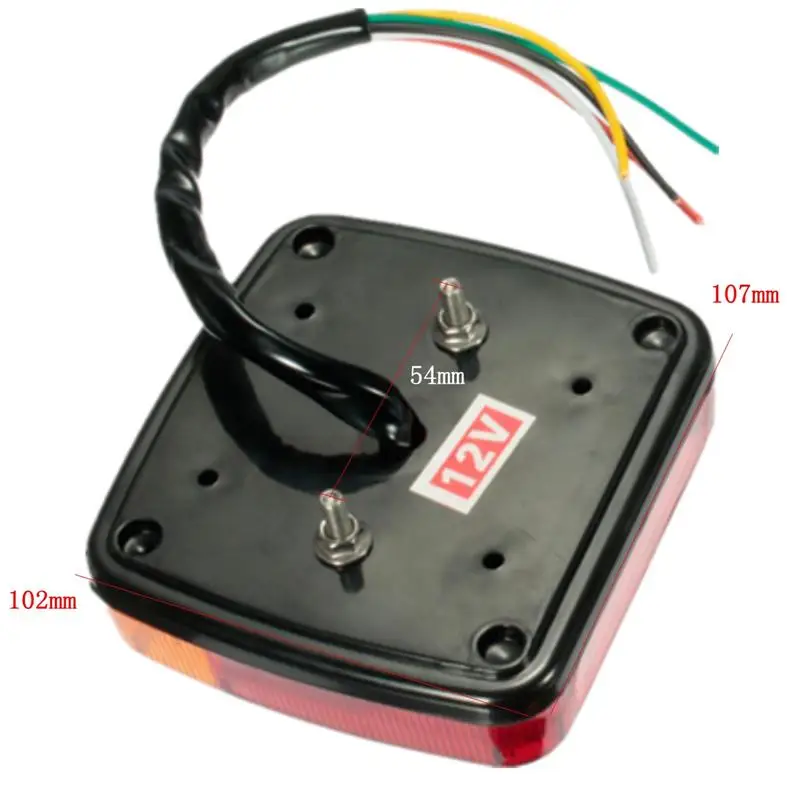 2X12 V 20LED грузовик хвост светильник задний фонарь сигнала поворота Индикатор стоп лампы подсветки номерного знака светильник задний прицеп для автомобиля Ван караван