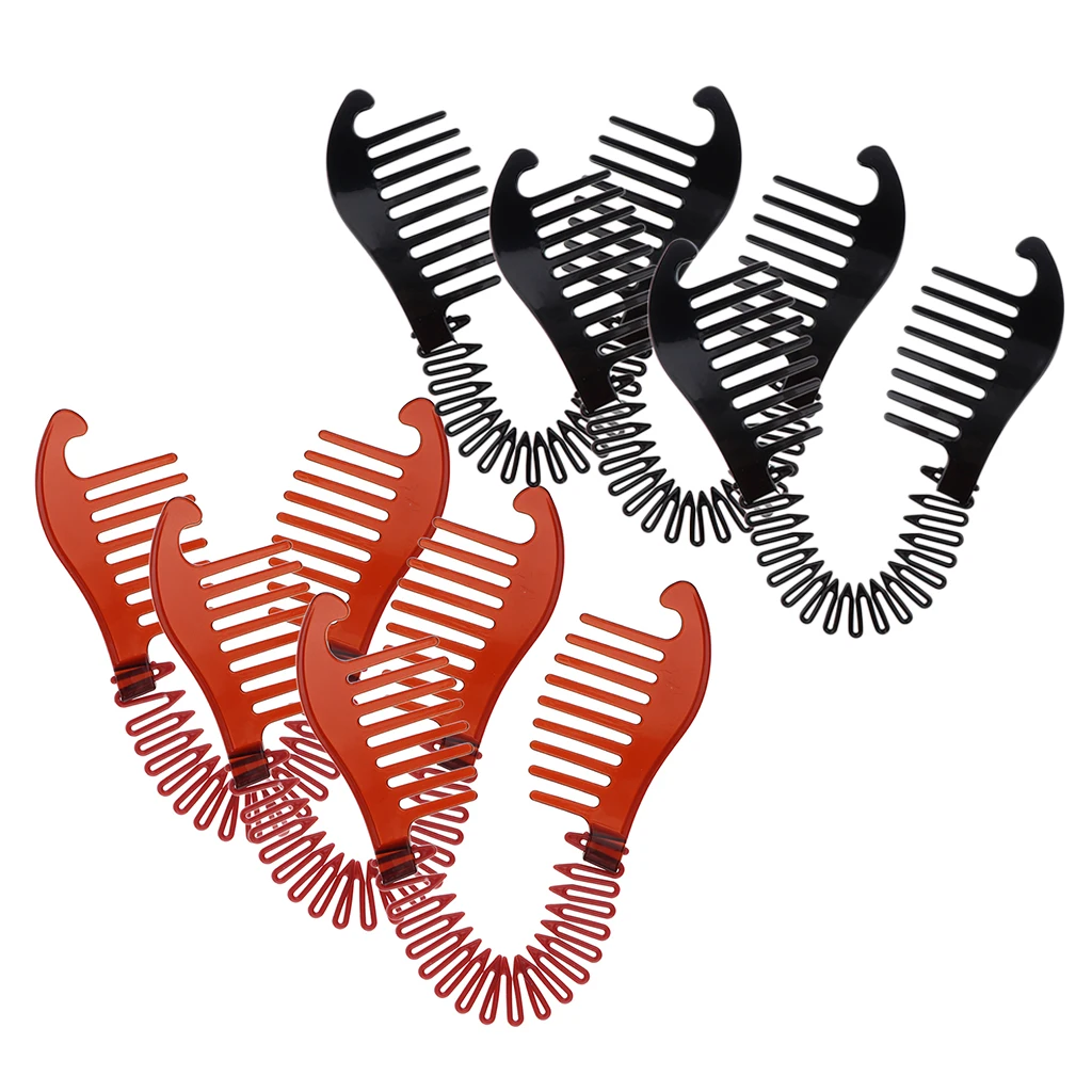 6 шт. Укладка волос клип булочка пончик для жгута косички &quotконский хвост&quot