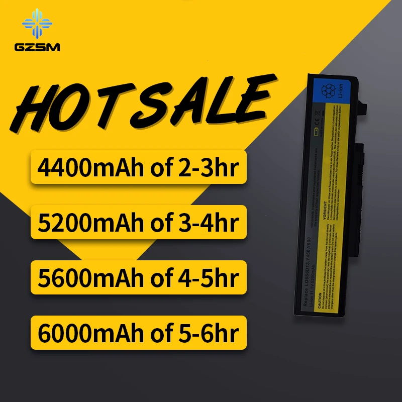 HSW 5200 мАч Новый 6 ячеек Аккумулятор для ноутбука Lenovo IdeaPad Y450 Y450A Y450G Y550 Y550A Y550P 55Y2054