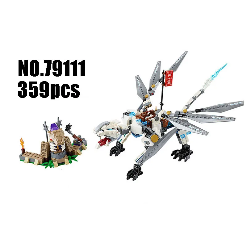 Модели Строительная игрушка Ninjago фигурка титановый Дракон 79111 строительные блоки