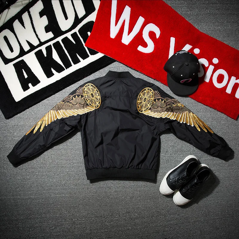 Куртка бомбер мужская демисезонная с вышивкой|Мужские куртки| |